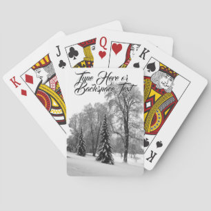 Winterwaldkarten Personalisierte Karten Spielkarten