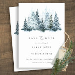 Winterwaldkiefer Save the Date mit Aquarellfarben Einladung<br><div class="desc">Elegante Watercolor Winter Forest Pine Theme Collection.- Es ist eine elegante Schrift Aquarell Illustration von schneebedeckten Winterwälder Pinien, perfekt für Ihre Winterhochzeit & Partys. Es ist sehr einfach, mit Ihren persönlichen Daten zu personalisieren. Wenn Sie ein anderes passendes Produkt oder eine Anpassung benötigen, wenden Sie sich bitte per E-Mail an...</div>