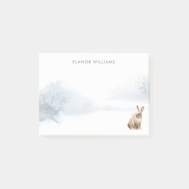 Winterwaldlandschaft Post-it Klebezettel (Vorderseite)