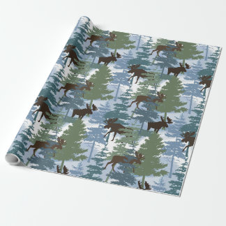 Winterwaldmoose Geschenkpapier