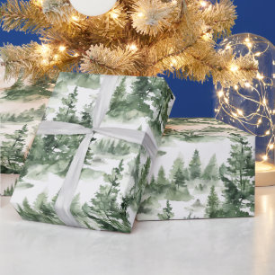Winterwaldmuster Geschenkpapier