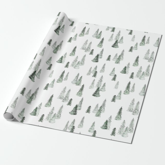 Winterwaldpapier Geschenkpapier (Ungerollt)