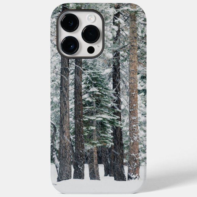 Winterwaldschneebaume Case-Mate iPhone Hülle (Rückseite)