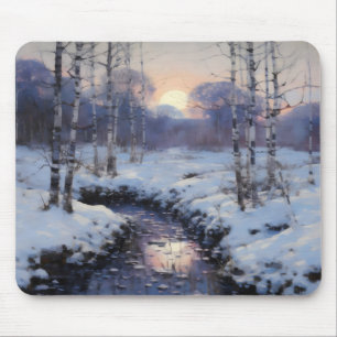 Winterwaldsonne Mousepad