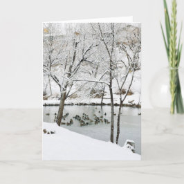 Winterwanderkarte Feiertagskarte