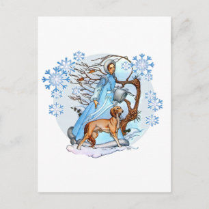 Winterwanderkarte Postkarte