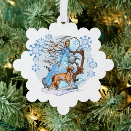 Winterwandern Ornament Karte