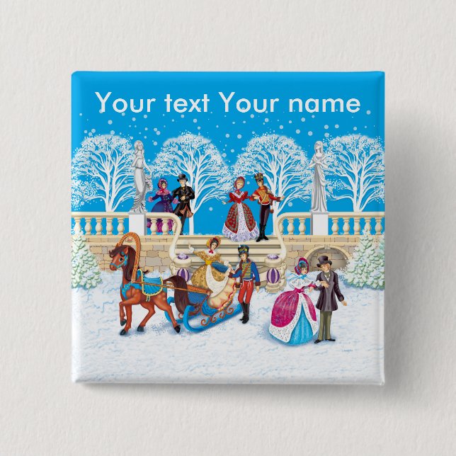 Winterwanderung Button (Vorderseite)