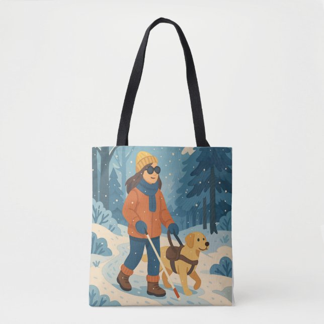 Winterwanderung mit Guide Dog Illustration (Vorderseite)