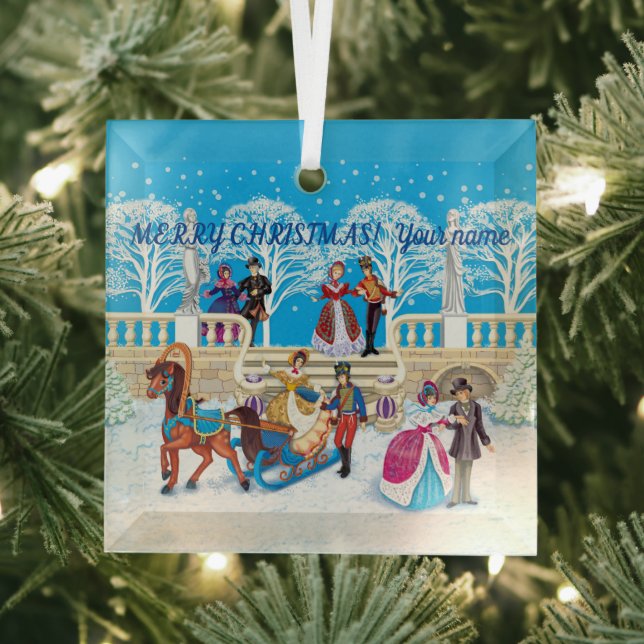 Winterwanderung Ornament Aus Glas (Insitu)