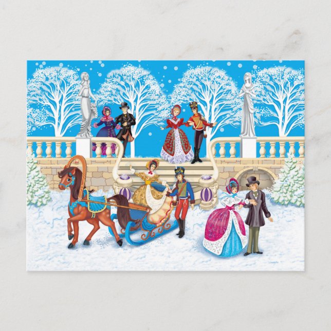 Winterwanderung Postkarte (Vorderseite)