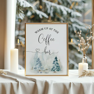 Winterwärme am Kaffeepender Poster