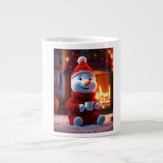 Winterwärme - Gemütliches Tasse-Design mit Schneef Jumbo-Tasse