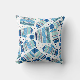 Winterwear: Gemütliches nahtloses Muster. Kissen