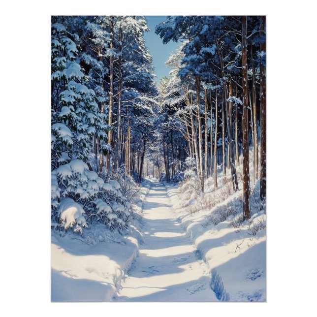 Winterweg Poster (Vorderseite)