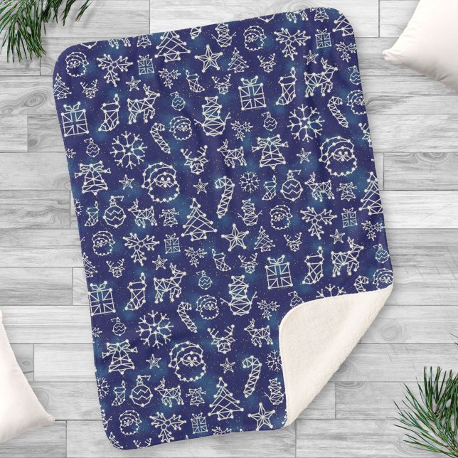 Winterweihnachtkonstellationen Sternmuster Sherpadecke (Von Creator hochgeladen)