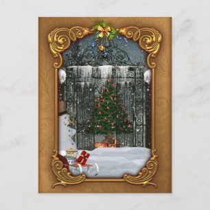 Winterweihnachtsbaum Postkarte