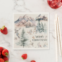Winterweihnachtsbuch Napkin Serviette