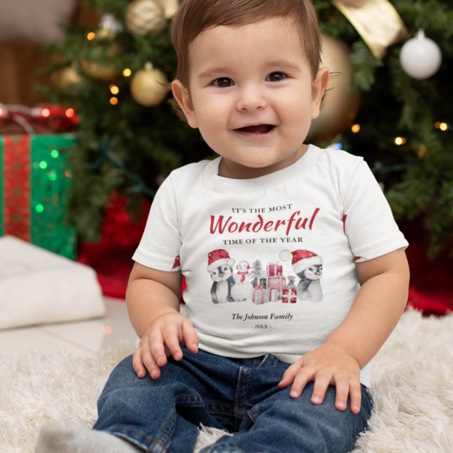 Winterweihnachtsfest Baby T-shirt (Von Creator hochgeladen)