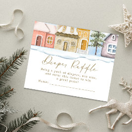 Winterweihnachtsfest Es braucht eine Village Baby  Begleitkarte