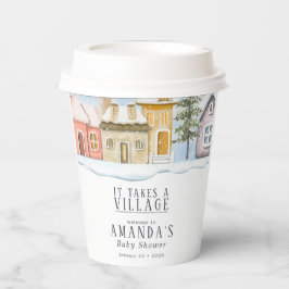 Winterweihnachtsfest Es braucht eine Village Baby  Pappbecher