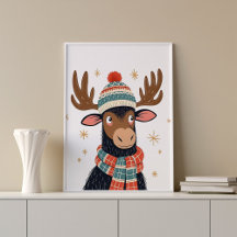 Winterweihnachtsfest Mauer Kunstposter