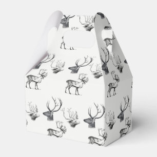Winterweihnachtsfest Vintager Hirschkopf-Antler-Mu Geschenkschachtel