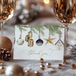 Winterweihnachtskarte Dankeskarte