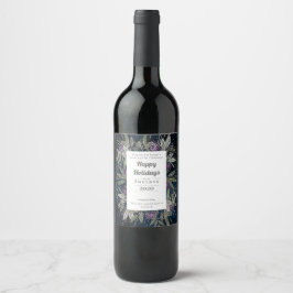 Winterweinaufkleber Weihnachtsgeschenk Weinetikett