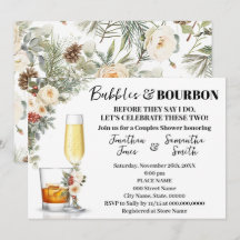 Winterweiße Blumen Blasen & Bourbon Dusche