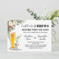 Winterweiße Blumen Cocktails & Gebräue Dusche