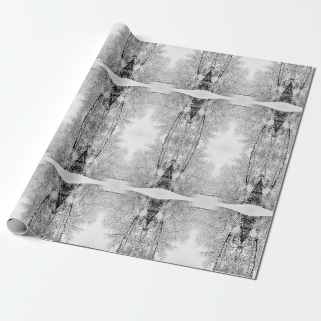 Winterweiße Geschenkpapier (Ungerollt)