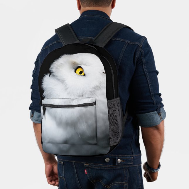 Winterweiße Schneeauwl Bedruckter Rucksack (Insitu (Modell))