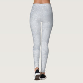 Winterweiße Schneedecke Glitzer Glitzern Weihnacht Leggings