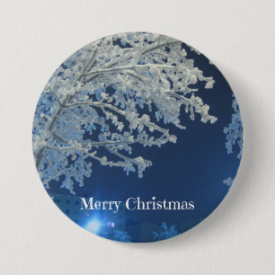 Winterweiße Weihnachten Button