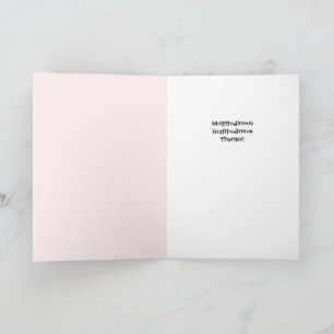 Winterweißes Blumenmotiv – Vielen Dank Grußkarte Karte