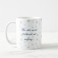 Winterwellen gefroren - Schneeflocken-Tasse mit Zi
