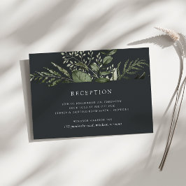Winterwiese | Grüne botanische Hochzeitsempfehlung Begleitkarte
