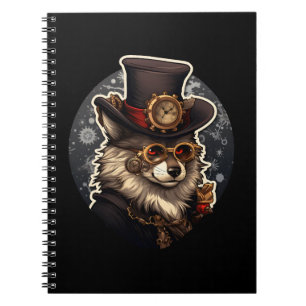 Winterwolf-Steampunk Notizblock