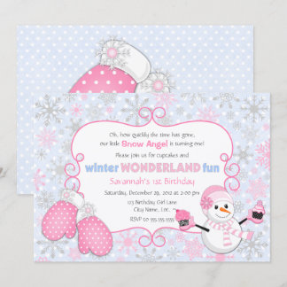 Winterwonderland Einladung zum Geburtstag