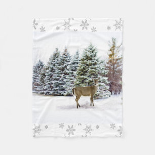 Winterwonderland mit Deer Fleece Blanket