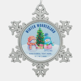 Winterwonderland Snowflake Gerahmte Ornament