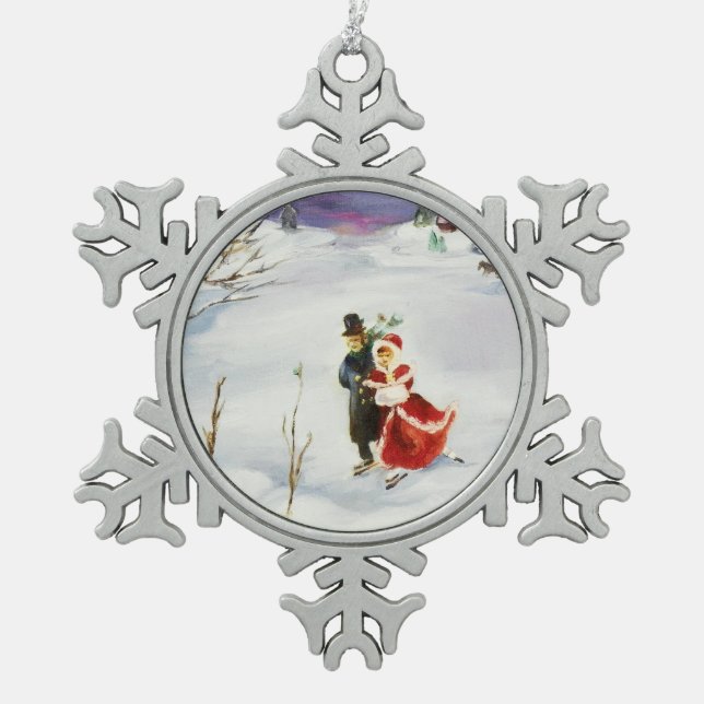 Winterwonderland Snowflake Ornament (Vorderseite)
