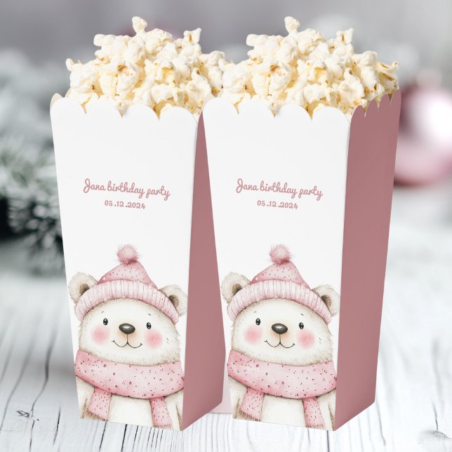 Winterwonderland Weißer Bär Geburtstag Geschenkschachtel (Von Creator hochgeladen)