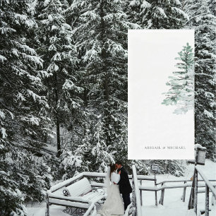 Winterwoodland Hochzeit Personalisiert Serviette