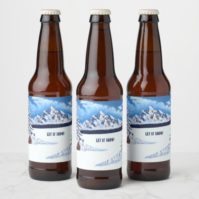 Winterwunder Bierflaschenetikett (Flaschen)