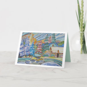 Winterwunder der Saison Feiertagskarte