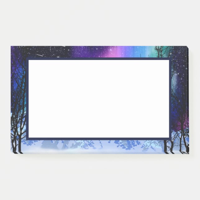 Winterwunder - Nachhinweise Post-it Klebezettel (Vorderseite)