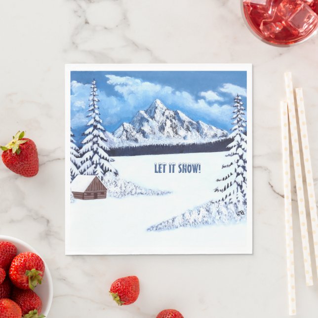 Winterwunder Serviette (Beispiel)