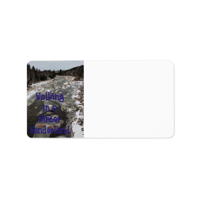Winterwunderland Adressaufkleber (Vorne)